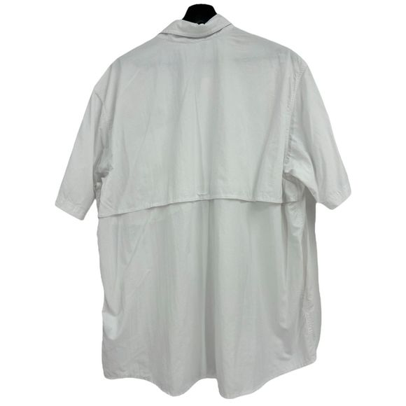 Men's White Guide Series Shirt Button Front Short Sleeve Size XL - Picture 2 of 8